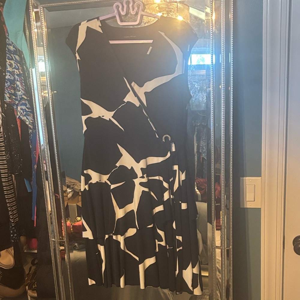Navy and White Women's Dress